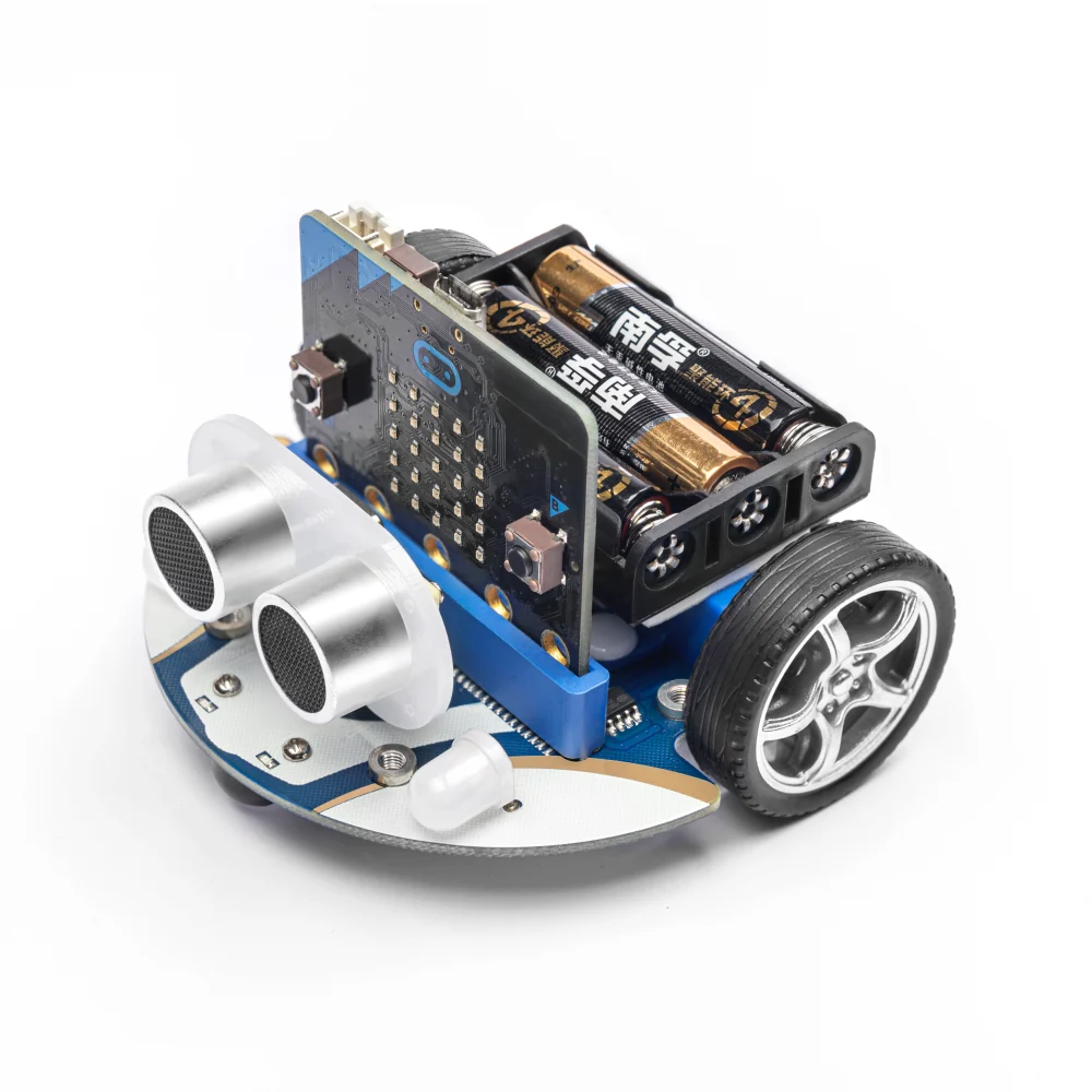 Cutebot top view showing expansion ports