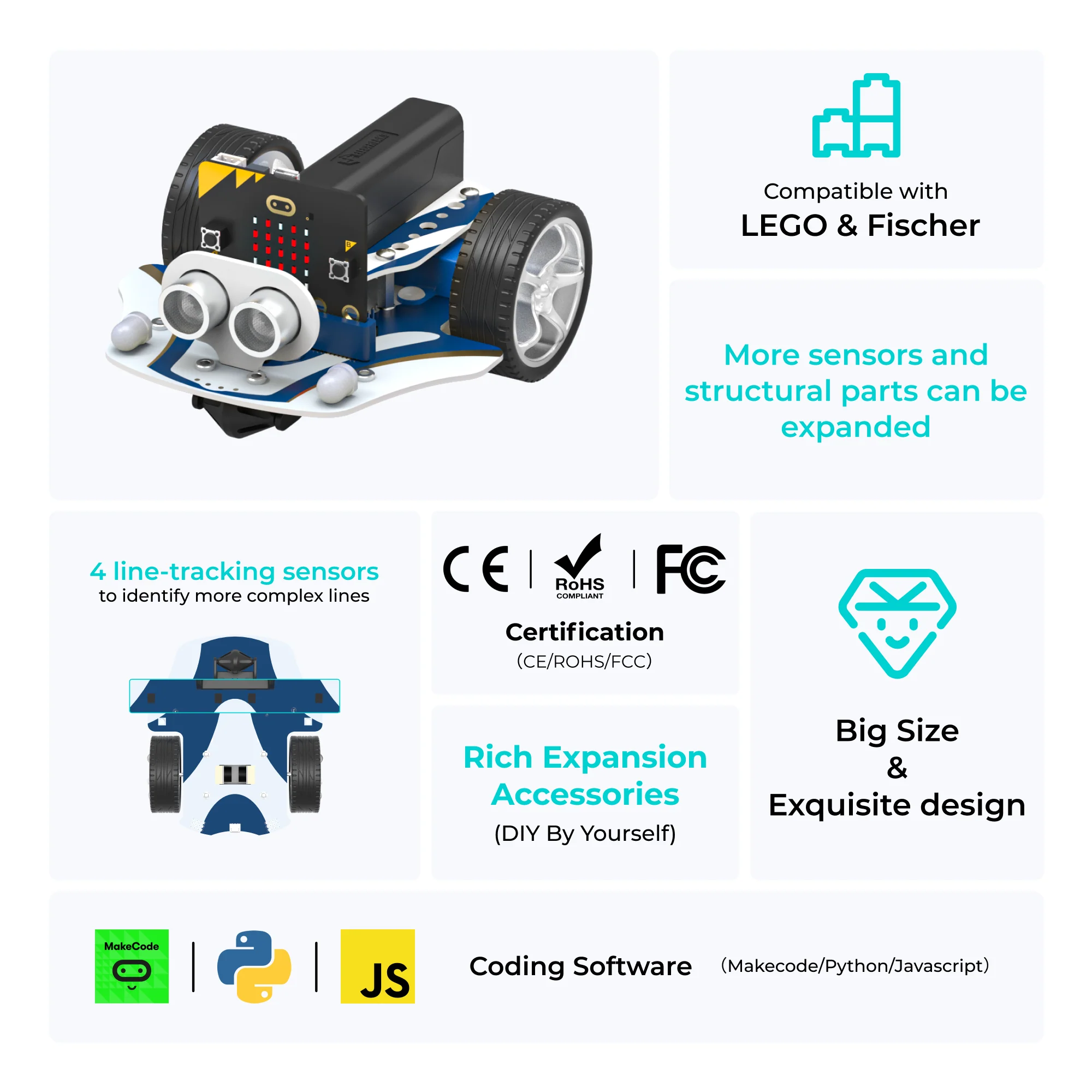 Smart Cutebot Pro — front view